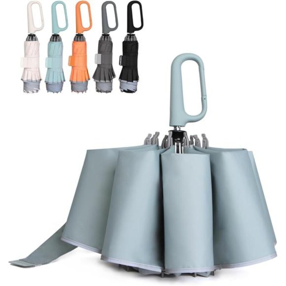 Windproof Reverse Folding Travel Umbrella Compact Automatic Car Rain Umbrella